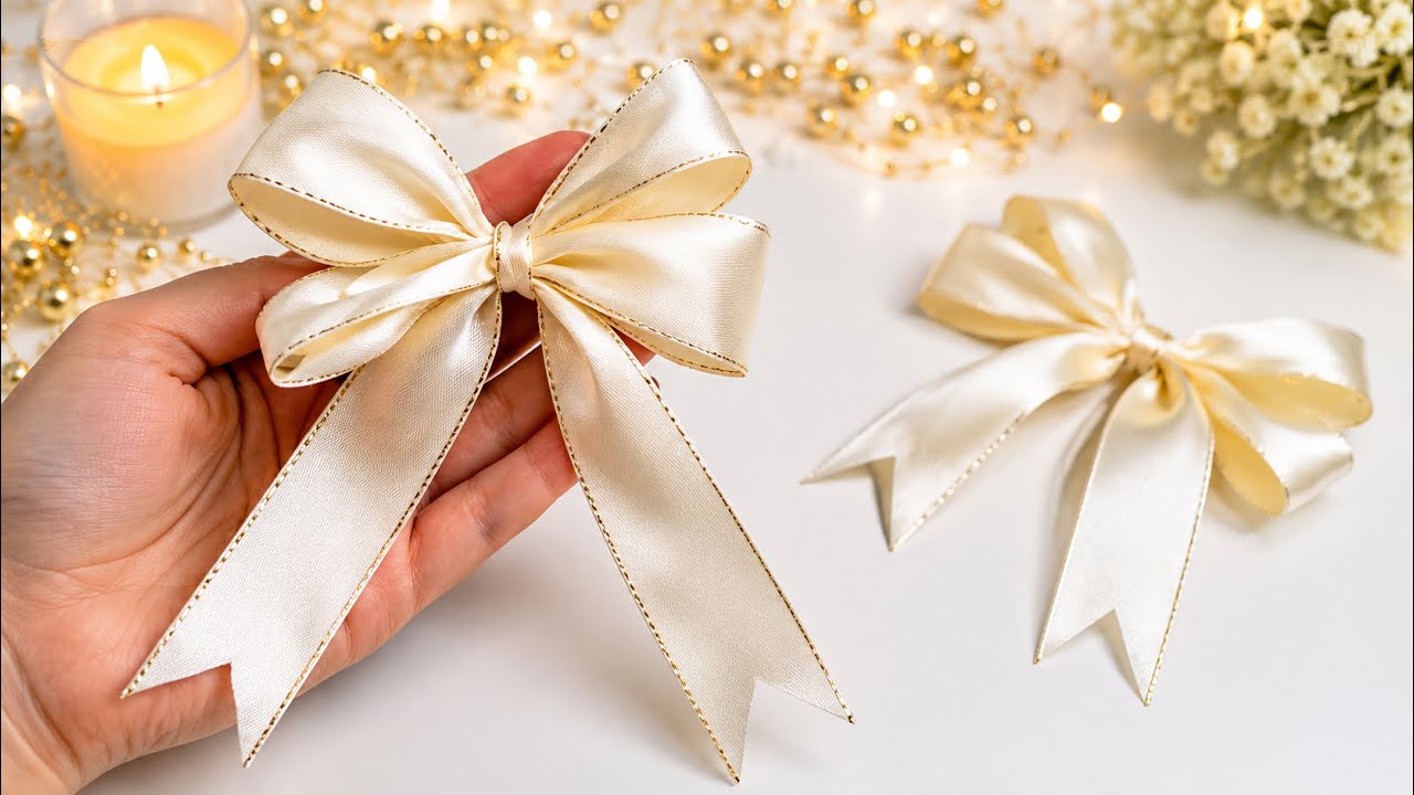 🎀 The simples way to make a BOW 🎀 Beautiful How to Tie the Perfect Bow | Easy Step-by-Step Tutorial