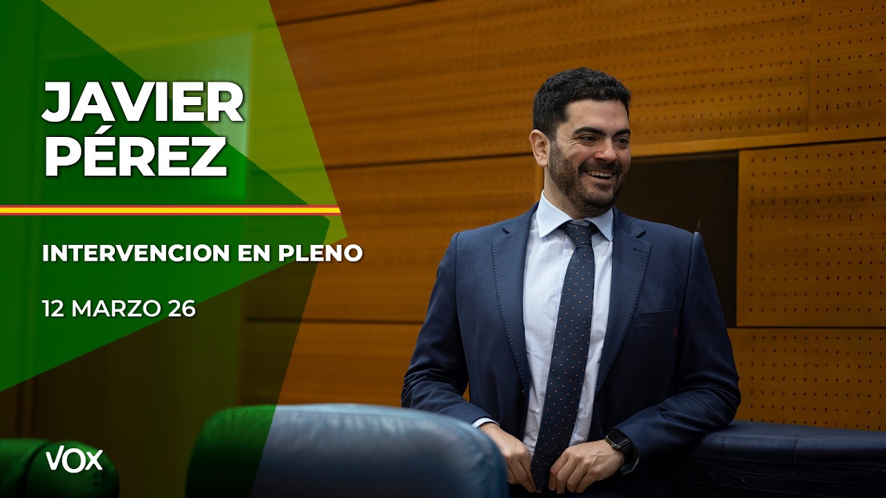 12.03 I Intervención JAVIER PÉREZ en la Asamblea de Madrid