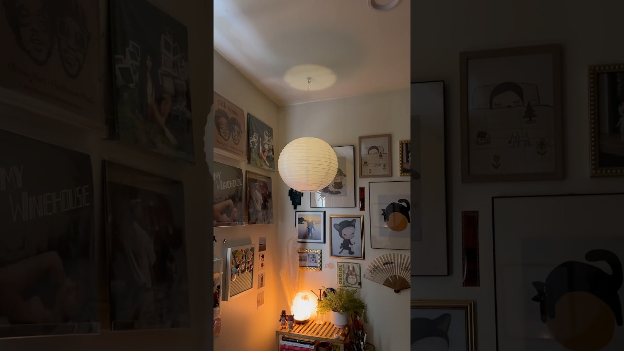 Бумажный фонарь своими руками за 20 долларов 💡✂️ #diy #roomdecor #paperlantern #decor