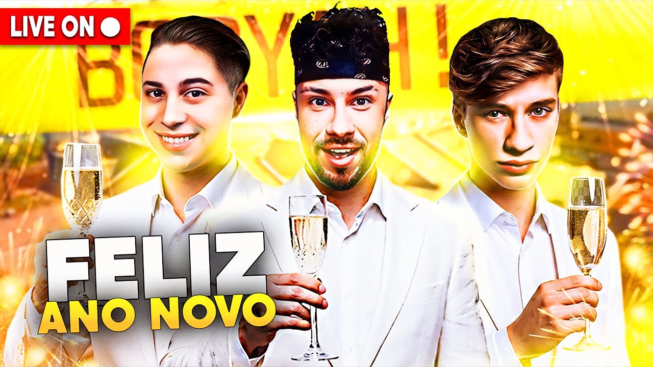 ULTIMA LIVE DO ANO ✅ FELIZ 2026 💙 FT MEGA E APELAPATO 💙 FREE FIRE MOBILE AO VIVO💙