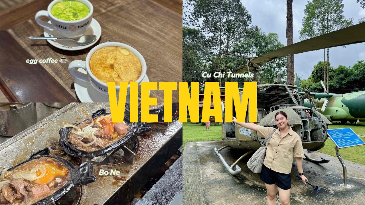 Vietnam 2025 Part 1/2 🇻🇳 bus from Cambodia to HCM, Cu chi tunnel tour, vietnamese food trip 😋✨