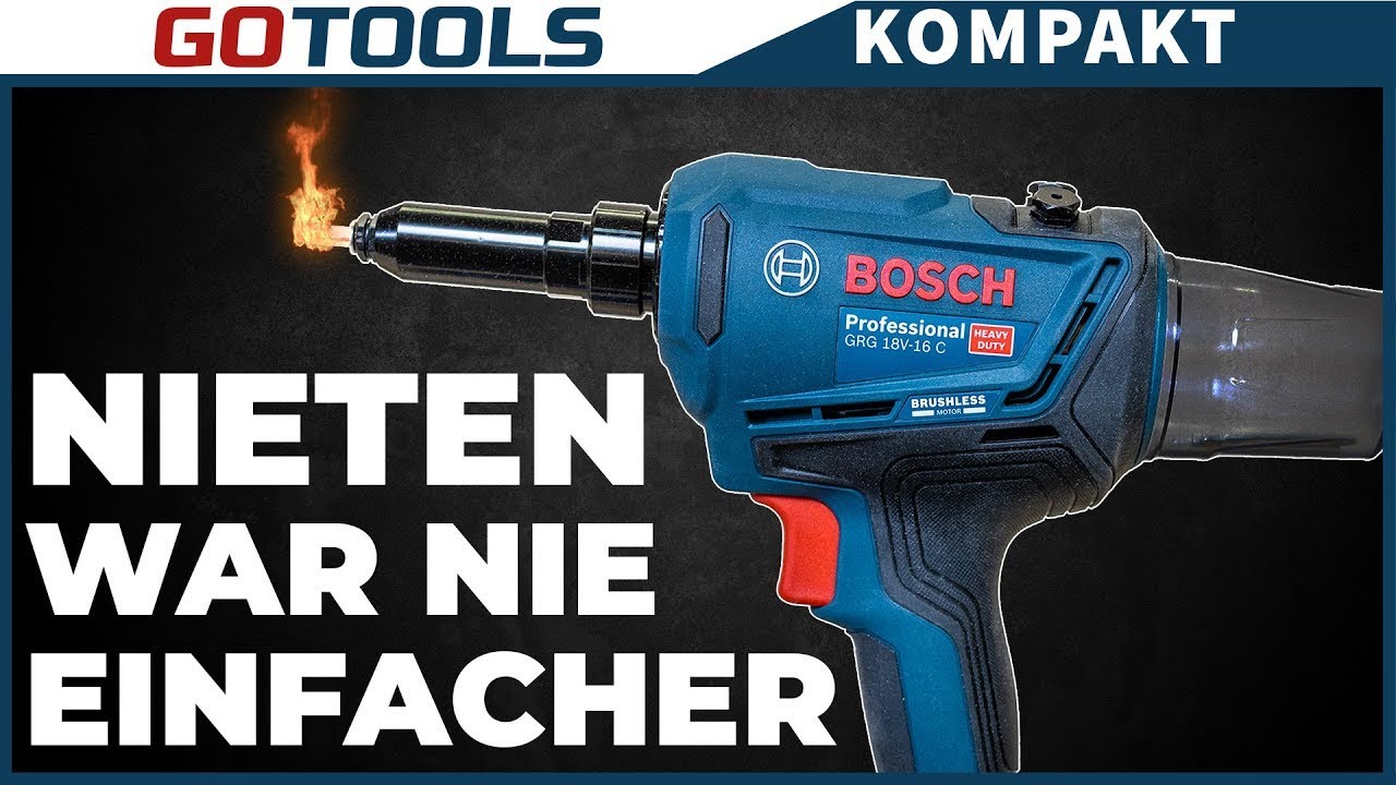 Абсолютный неудачник? Ни за что! Заклепочный пистолет Bosch Professional GRG 18V-16 C в испытании!