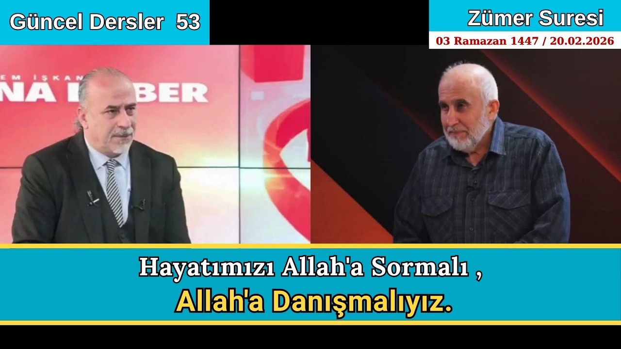 Hayatımızı Allah'a Danışmalıyız | Zümer Suresi (17) | Güncel Dersler 53 || Mehmet BAKIRCI