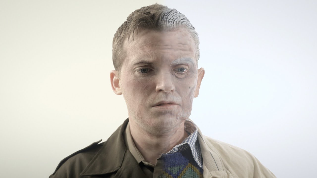 Young to old AGEING TRANSITION effect (like Saving Private Ryan, Titanic)