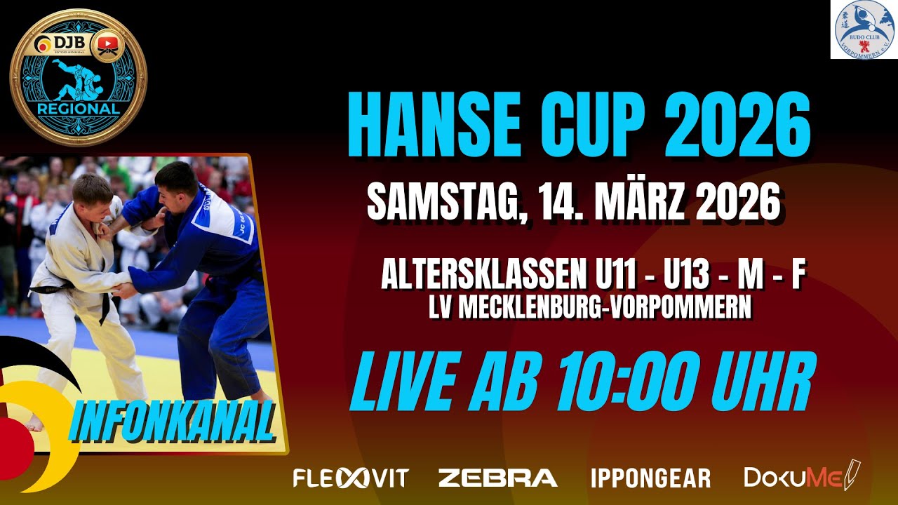 Infokanal - Hanse - Cup 2026 - TAG 1 - 14.03.2026 - Greifswald