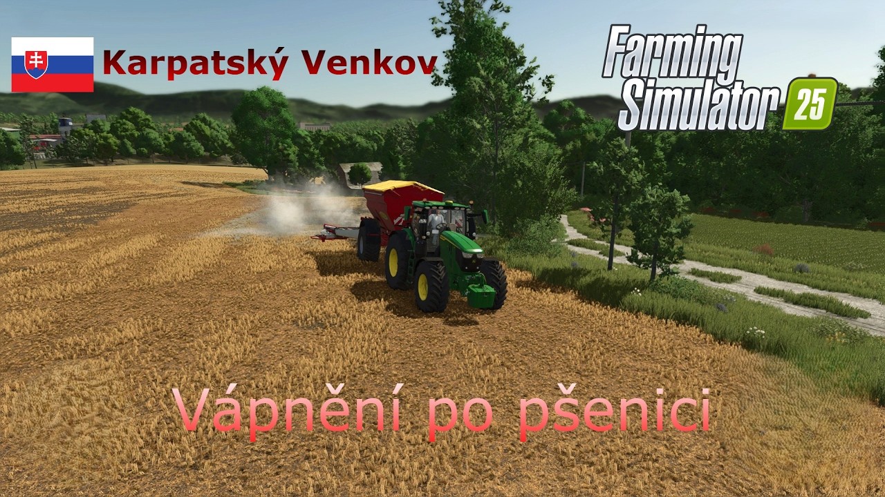 FS25 | Vápnění po pšenici 🌾 | Karpatský Venkov | Timelapse