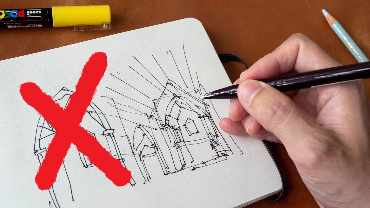 Common Urban Sketching Mistakes (featuring my sketches from Auckland)