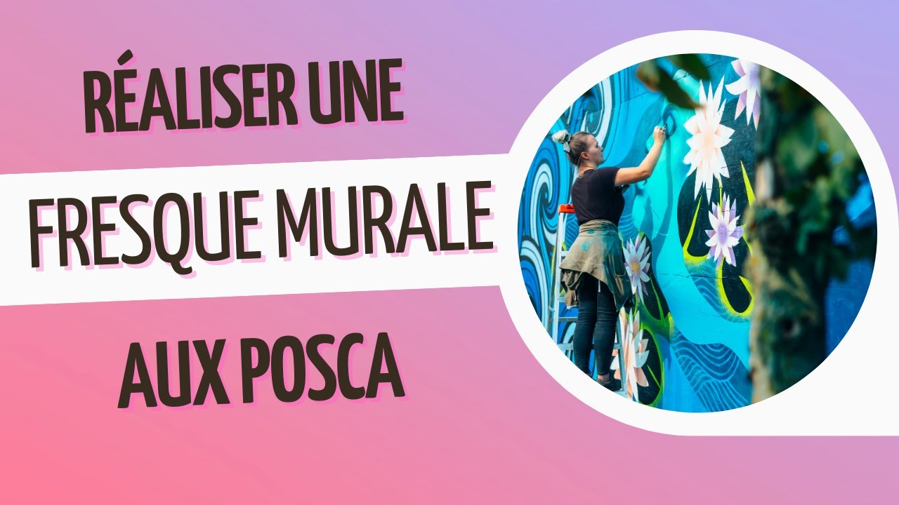 😱 Réaliser une fresque murale avec des posca et de la peinture