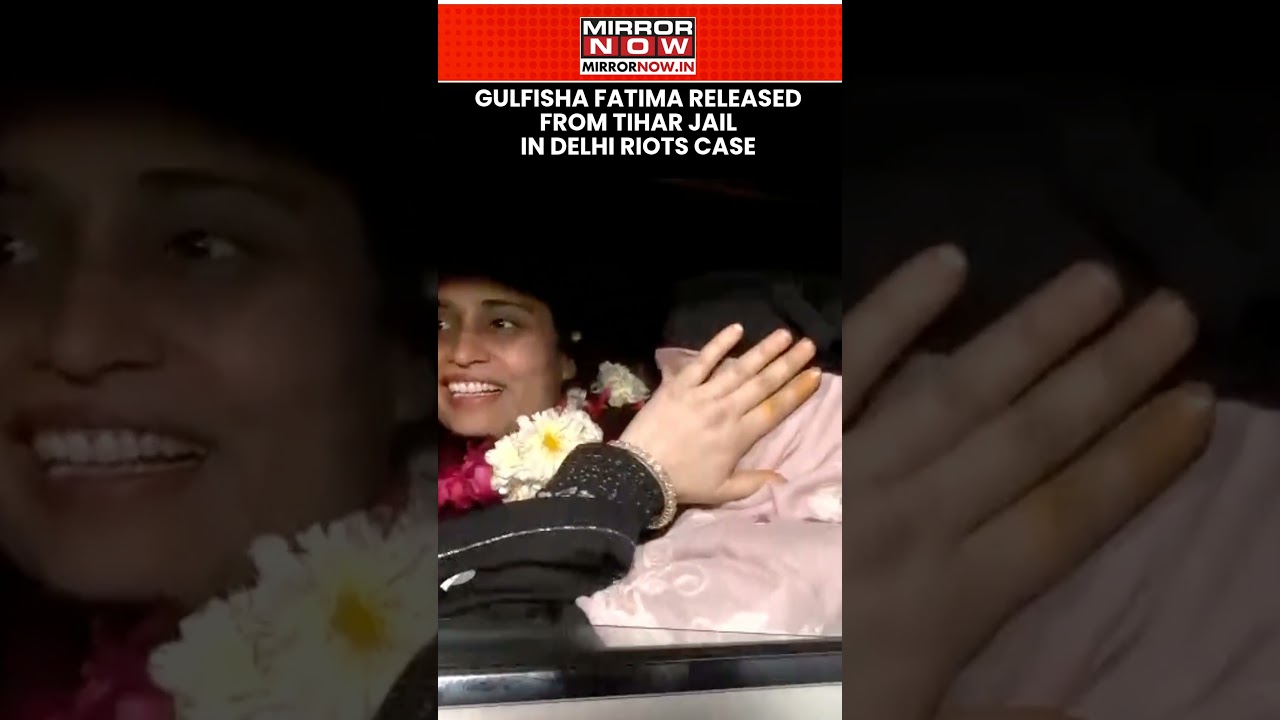 Delhi Riots Case: Gulfisha Fatima Walks Out of Tihar Jail After Court Orders Release #shorts