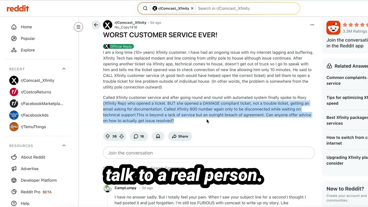 Xfinity Customer Experience Breakdown | What Reddit Reveals