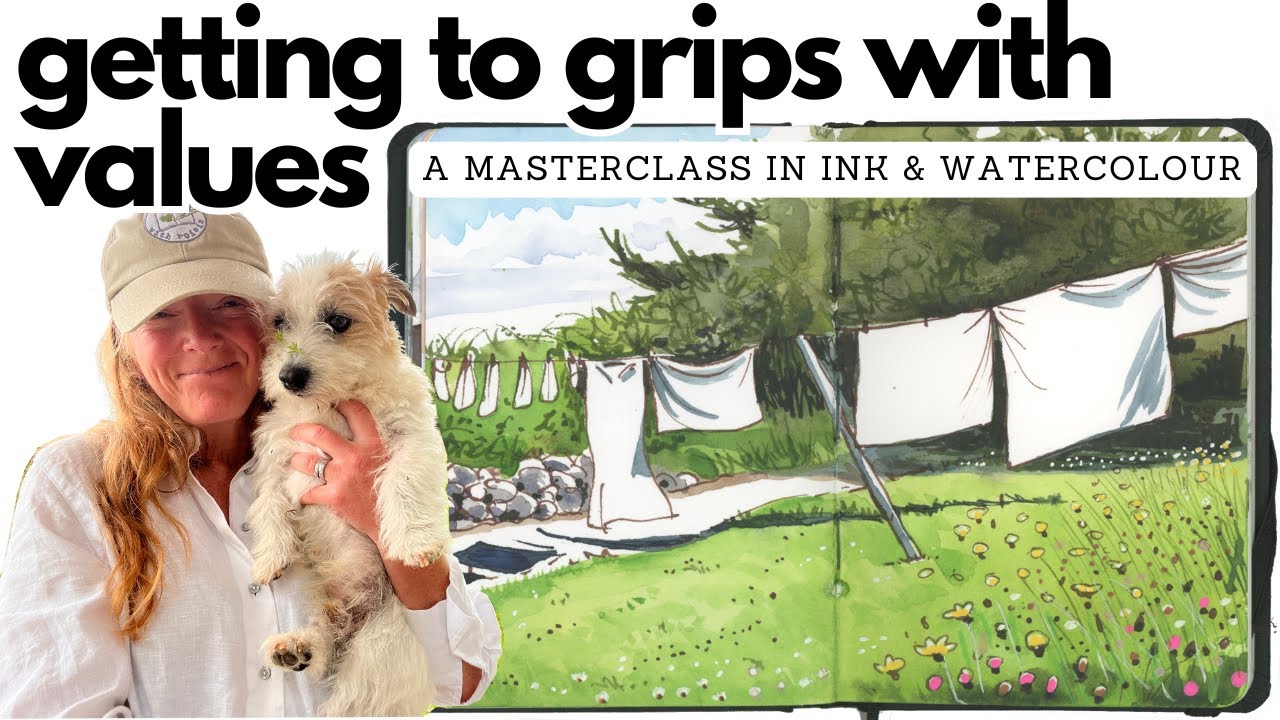 Getting to Grips with Values - A Masterclass in Ink & Watercolour
