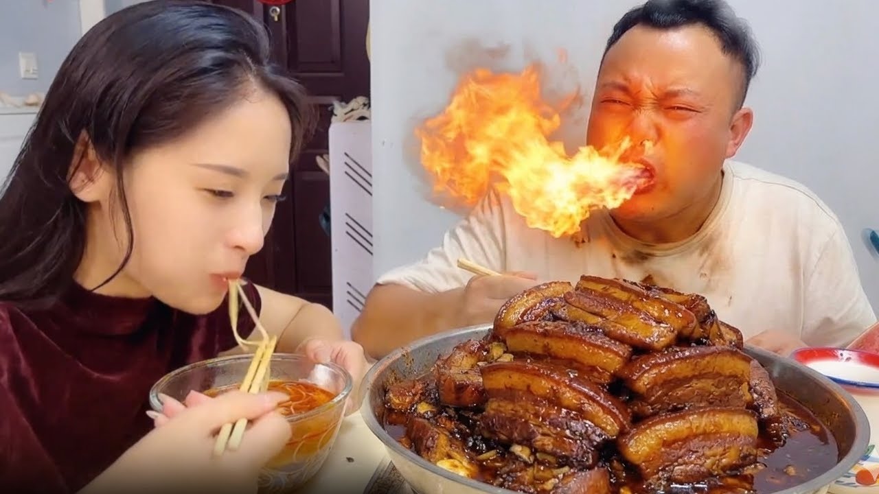 My selfish husband's hogging all the braised pork belly to himself? He's about to get a spicy wasabi