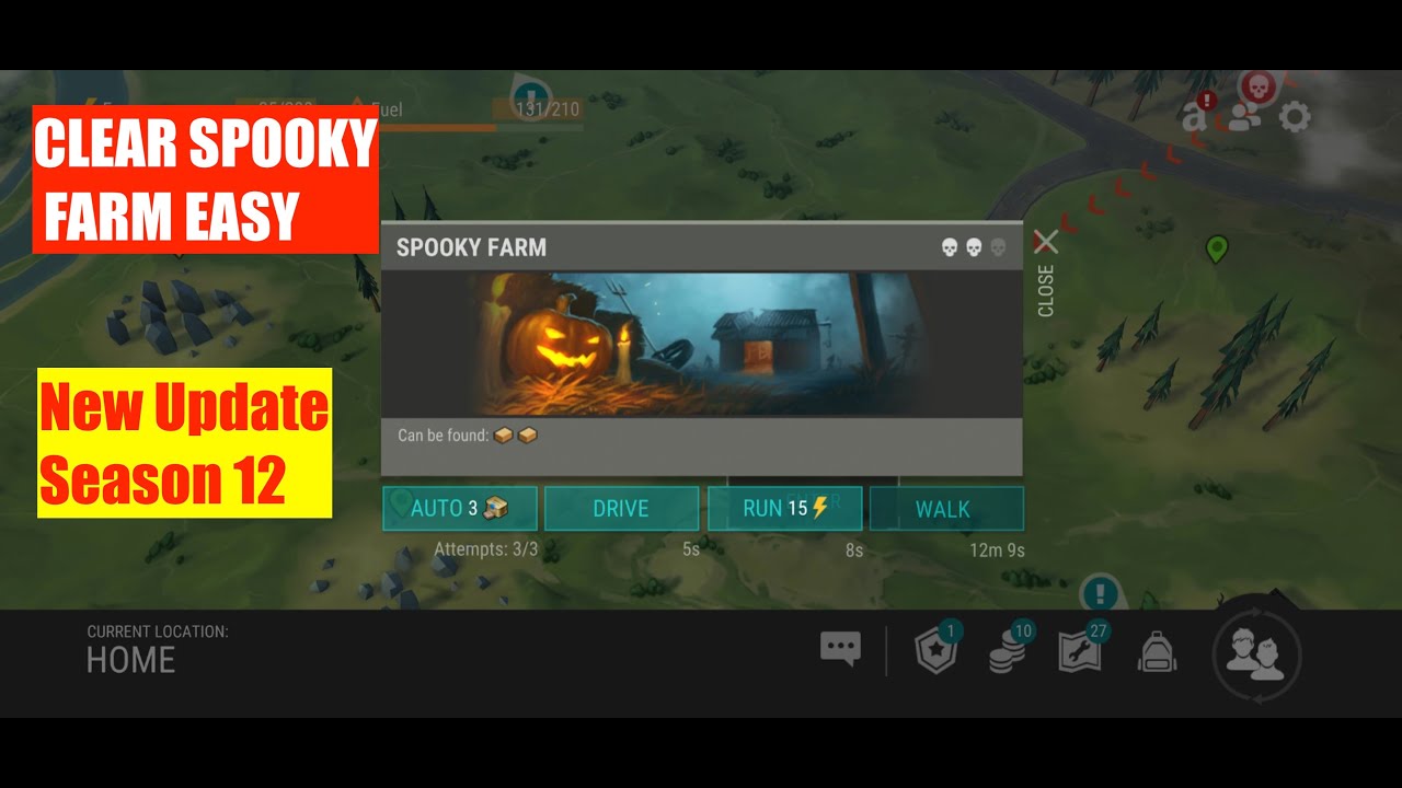 [Season 12] SPOOKY FARM Easy to do - Last day on earth
