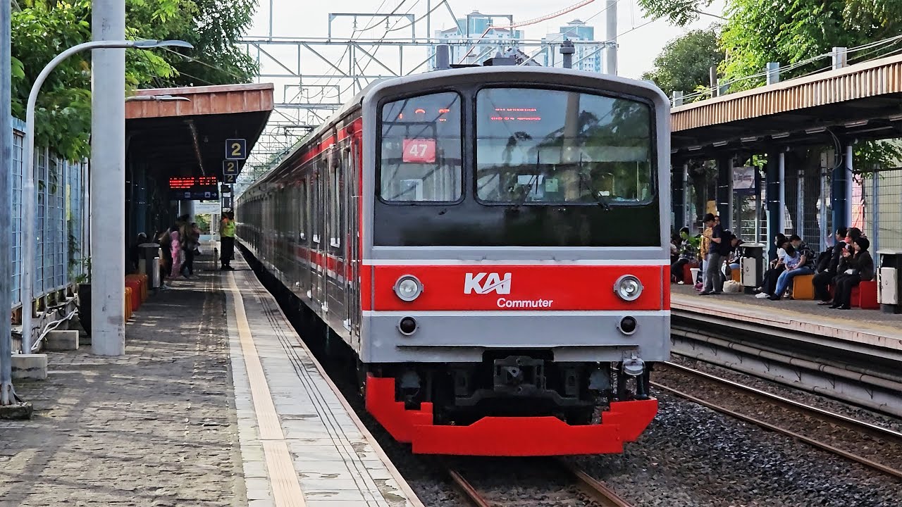 [4K] Stasiun Gang Sentiong: Kompilasi Kereta JR 205, TM 6000, CC 206 | KRL Commuter Line (1/2)
