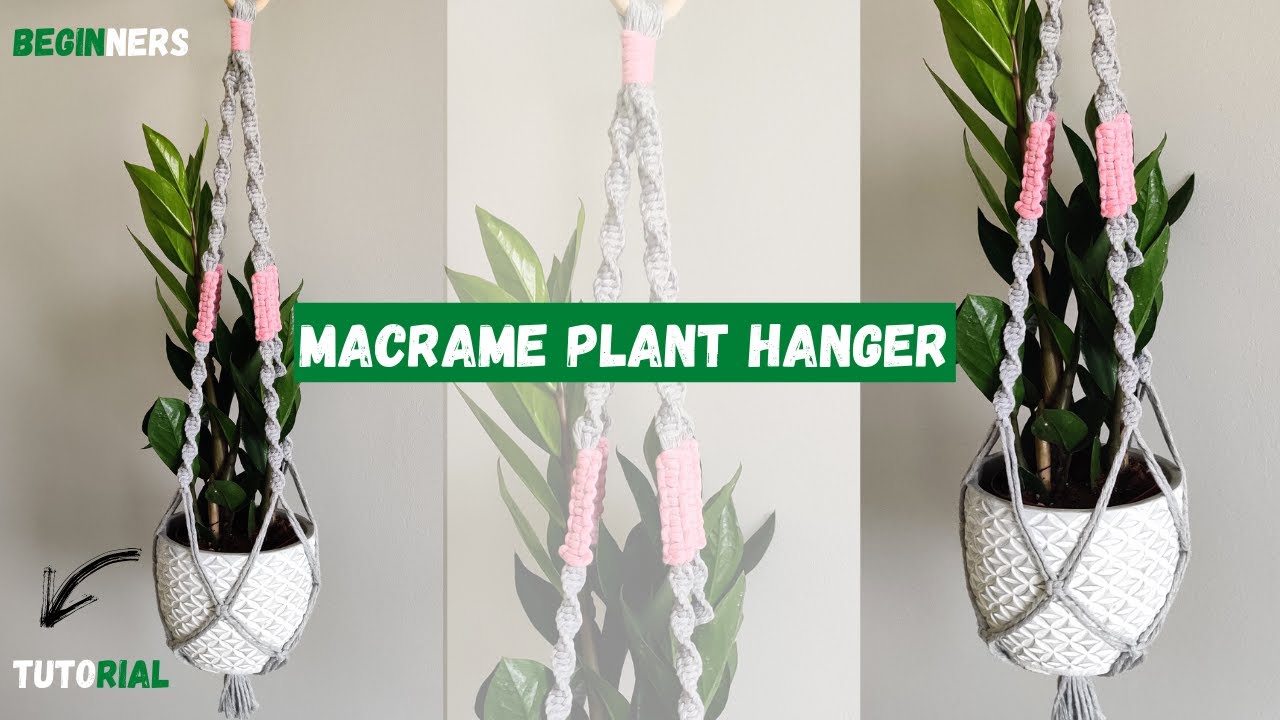 DIY SIMPLE MACRAME PLANT HANGER | NEW PROJECT DESIGN