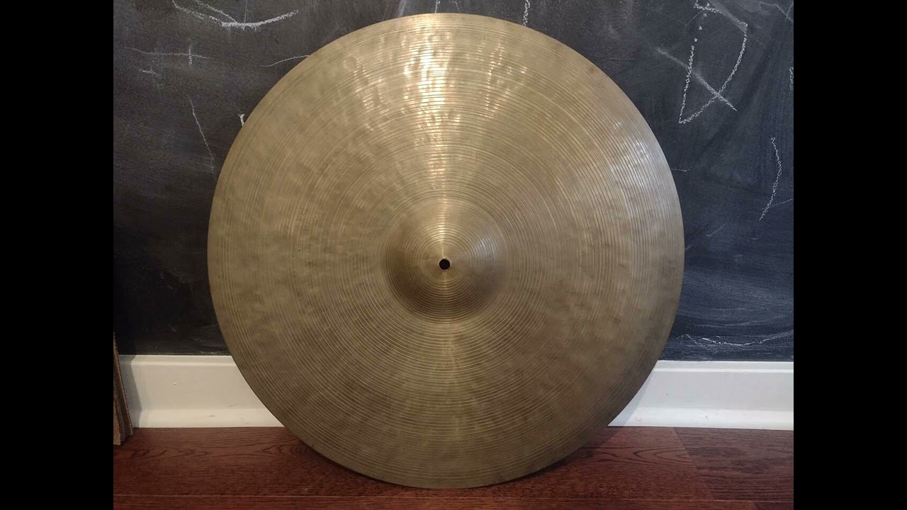 Vintage 1960s Zildjian K Istanbul Intermediate Stamp 22