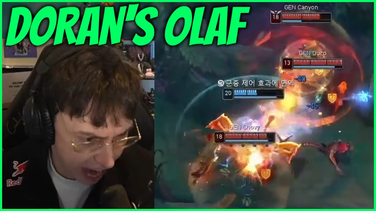 T1 Doran's Olaf Runs Down GEN.G