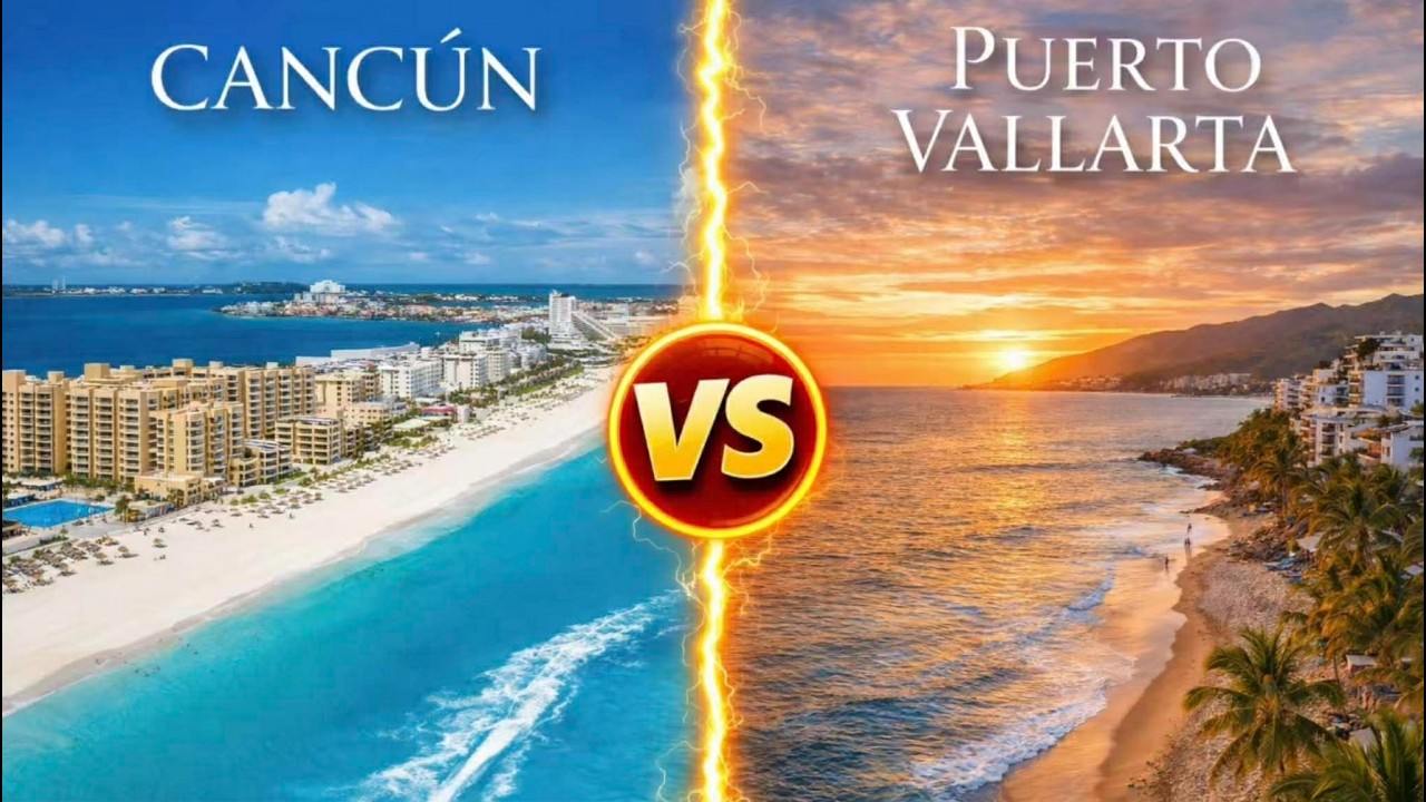 Cancún ó Puerto Vallarta 🏝️ ¿Cuál es Mejor en 2026? La VERDAD que Nadie Te Cuenta