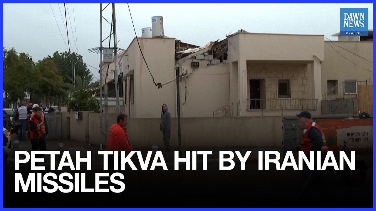 Damage Reported in Petah Tikva After Iranian Missile Attack on City | Dawn News English