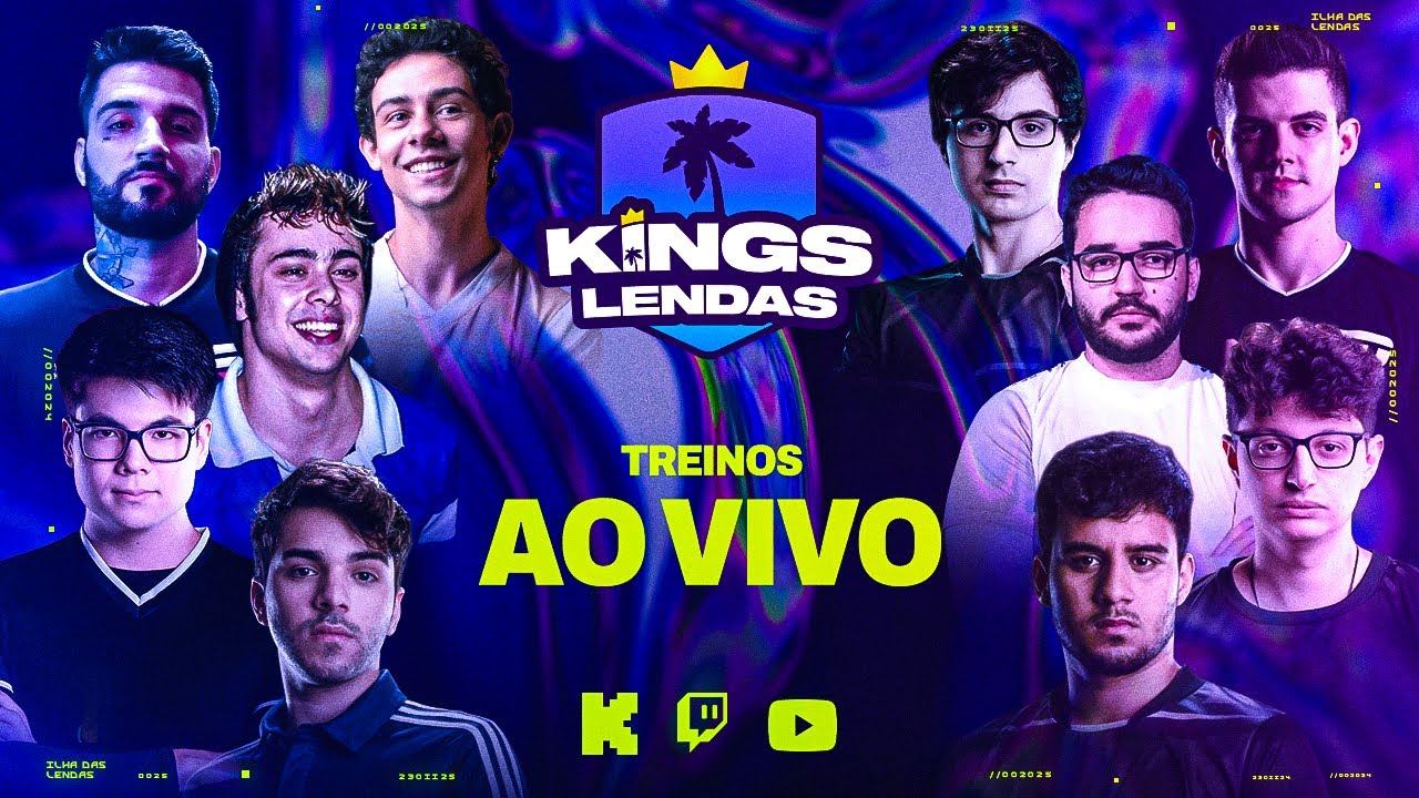LIVE COMPLETA: Treinos & Central Kings Lendas | ILHA DAS LENDAS