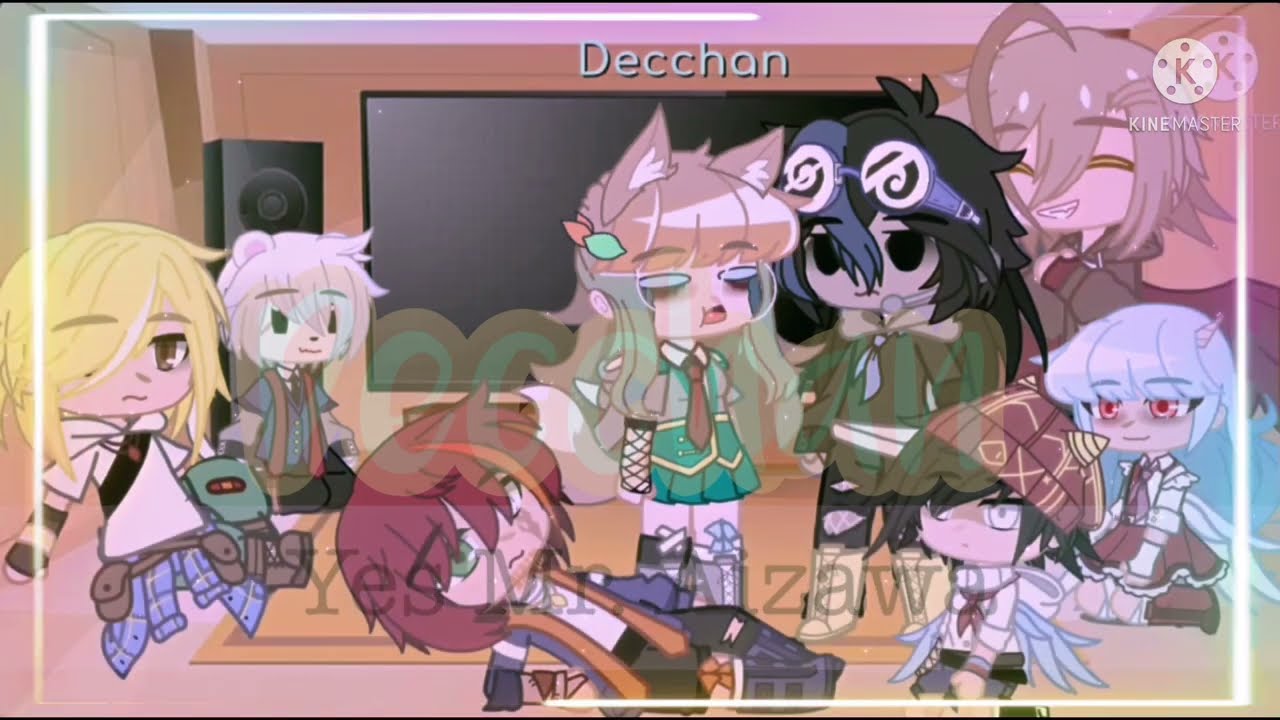 Pro Heroes + Eri & Koda react to My Videos || Decchan