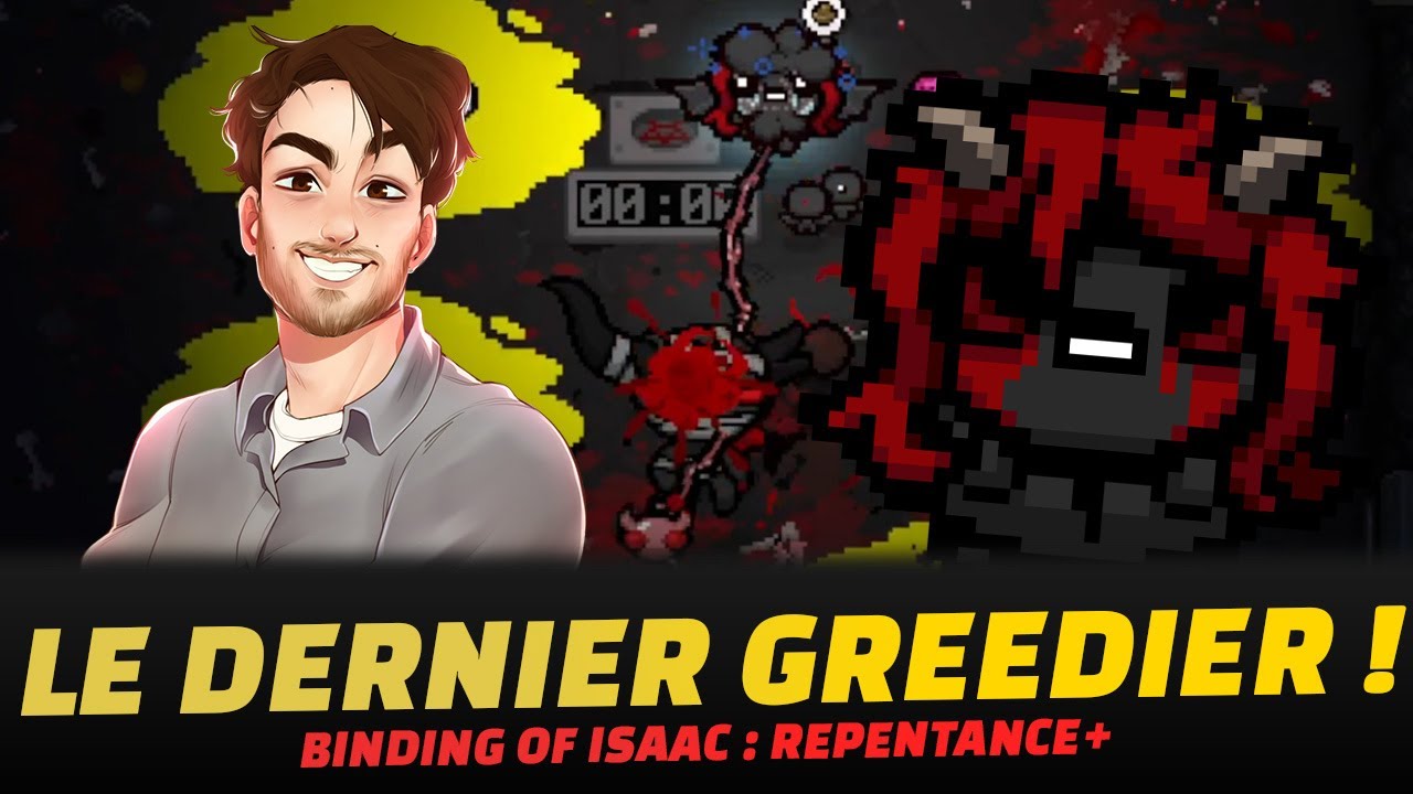 Le dernier greedier de la save - Isaac Repentance 0% To Dead God No Reset #342