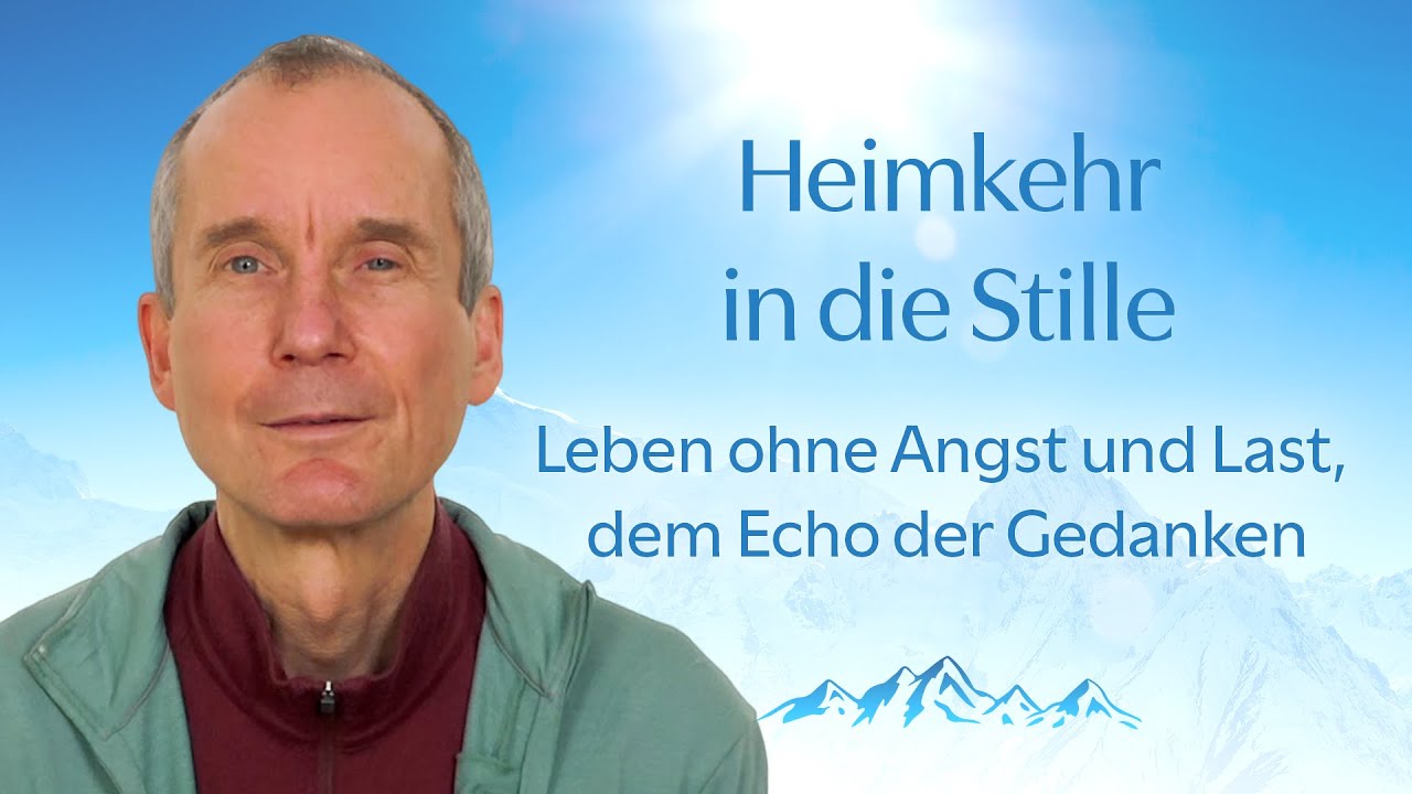 Heimkehr in die Stille: leben ohne Angst und Last, dem Echo der Gedanken.