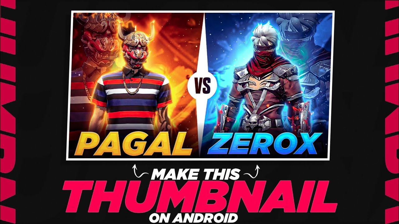 How To Make FF 1V1 Thumbnail In Android | Free Fire Ka 1V1 Thumbnail Kaise Banaye |