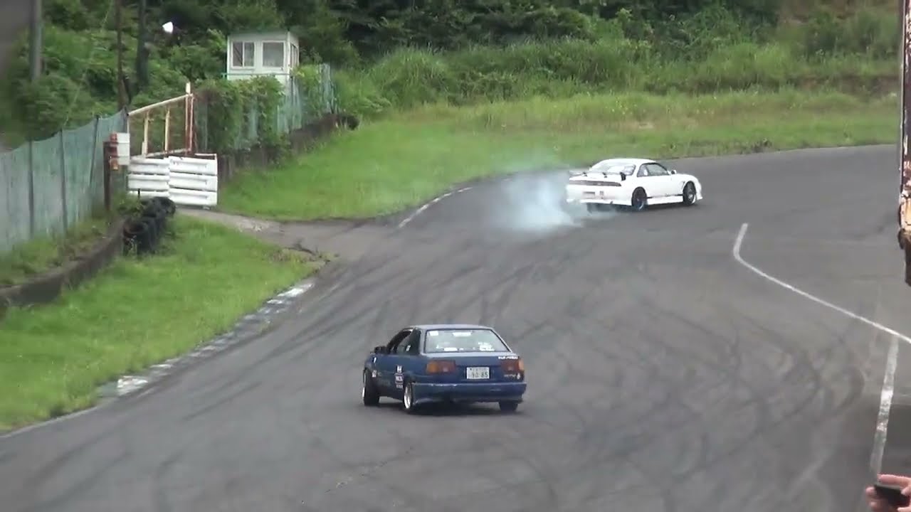AE86 直ドリ EBISU DRIFT エビスサーキット 東コース 2022 エビスドリフト夏祭り