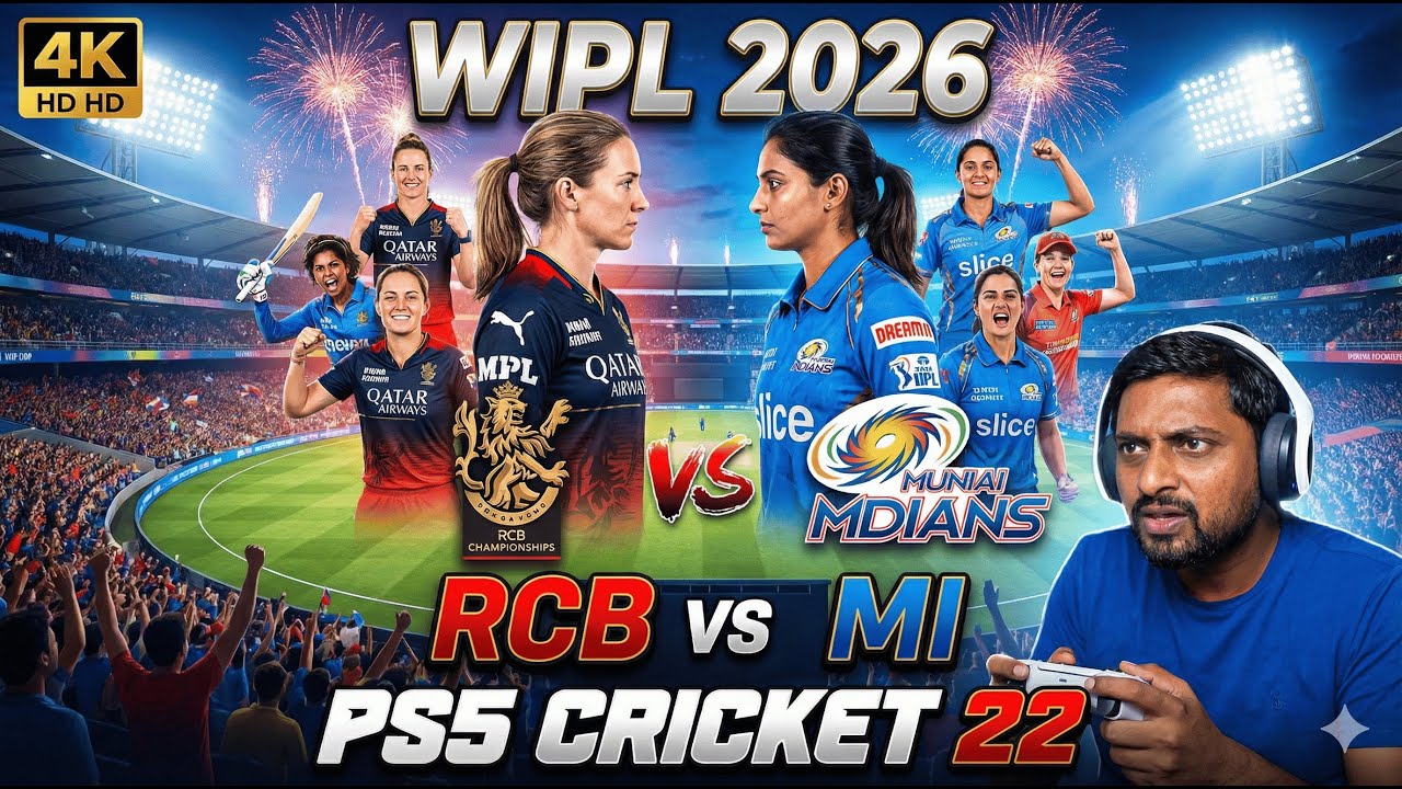 RCB vs MI WPL 2026 Full Match Highlights 😱 | Cricket 22 PS5 Gameplay