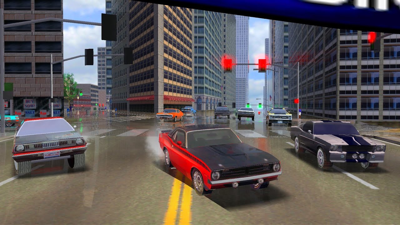 Midtown Madness 1 : The Muscle Test , - With muscle addon cars (+ ReShade mod)