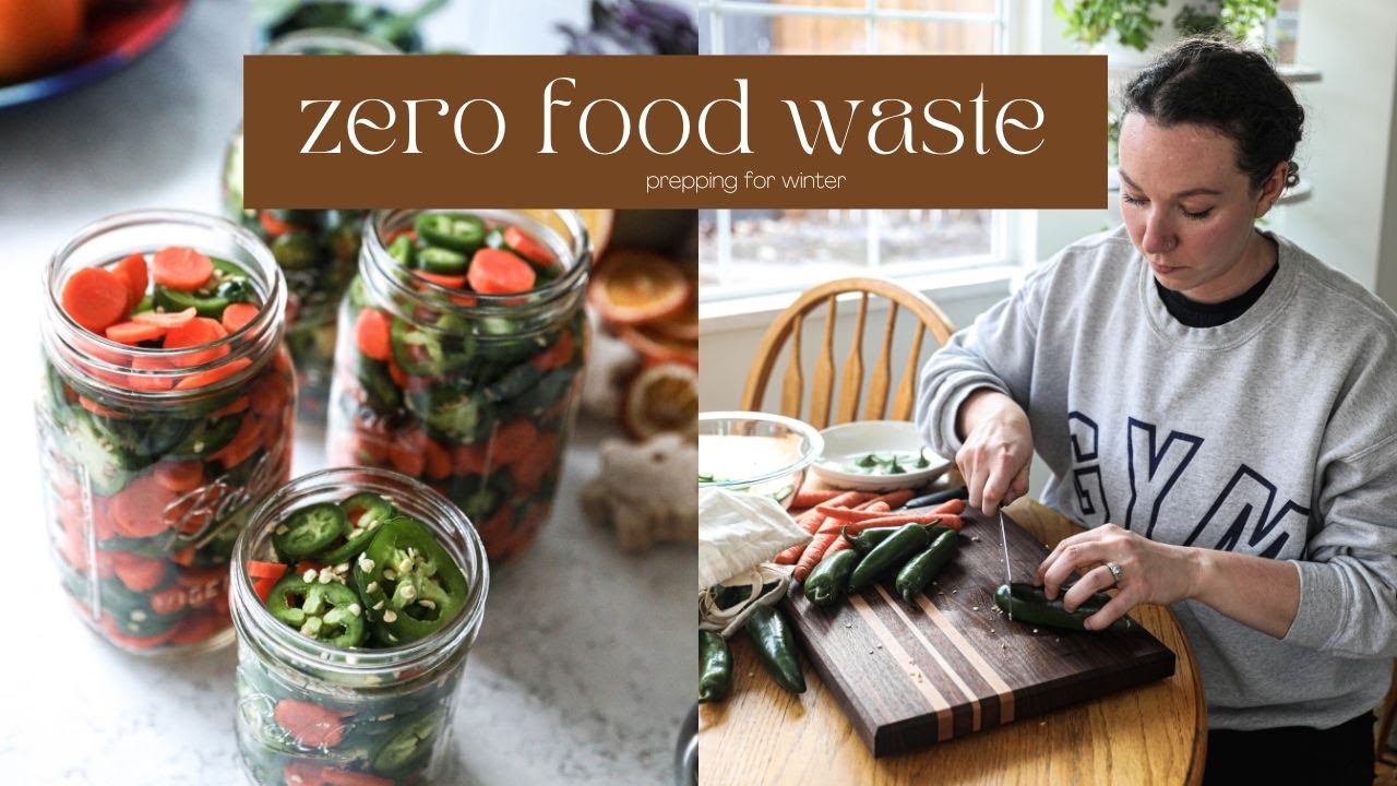 Food prep for winter | pickled jalape&ntilde;os, tempeh & soup 🎄☃️ 11