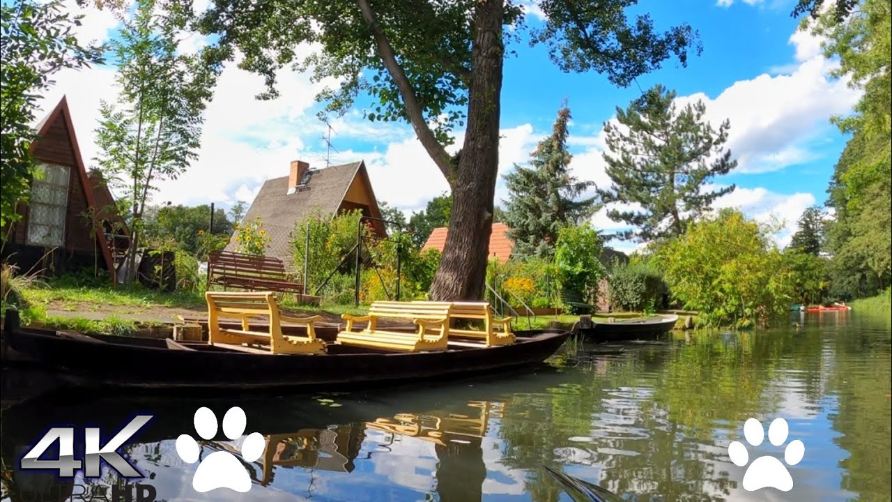 [ 4K ] Beautiful Village Spreewald I Fairy Tale Village in Germany I Paddling Tour