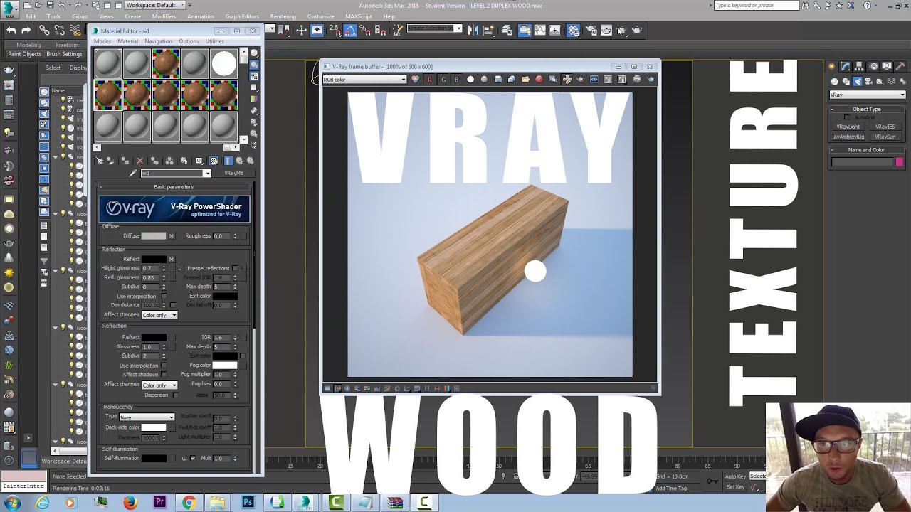 VRay Wood Texture