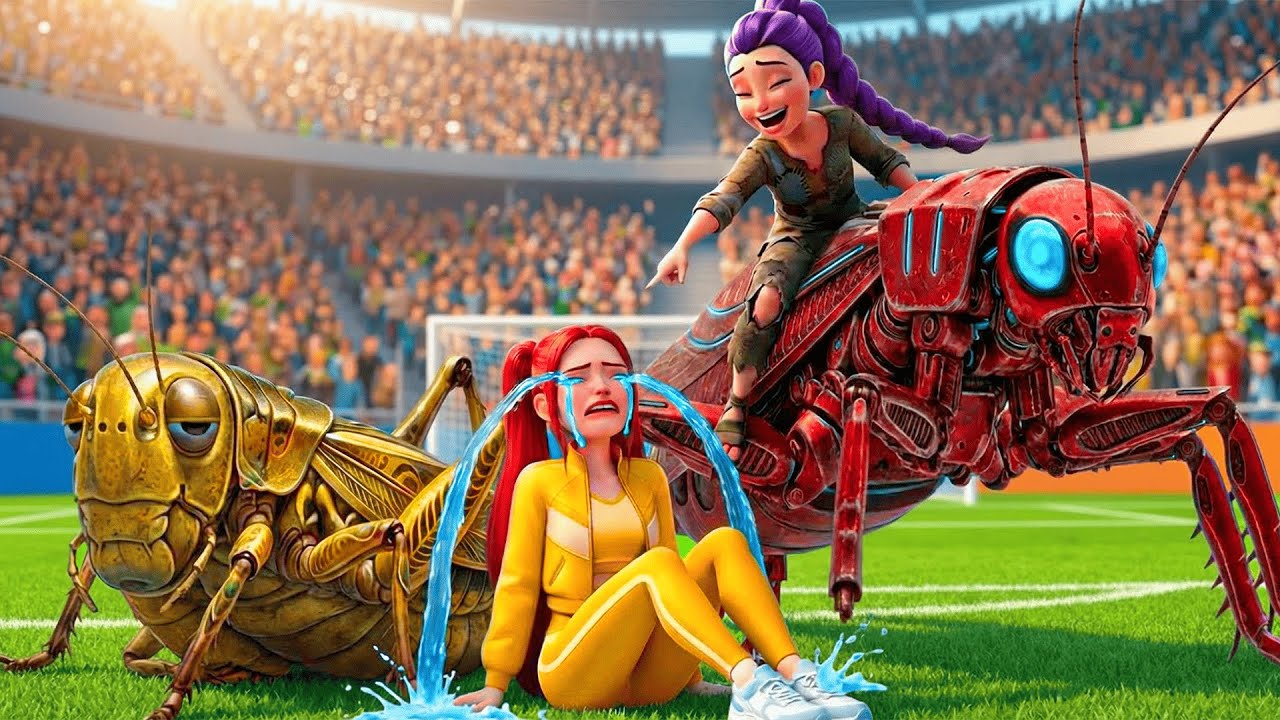 RUMI VS MIRA — Who will become the CHAMPION of Magic Giant Grasshopper Racing | K-POP Demon Hunters