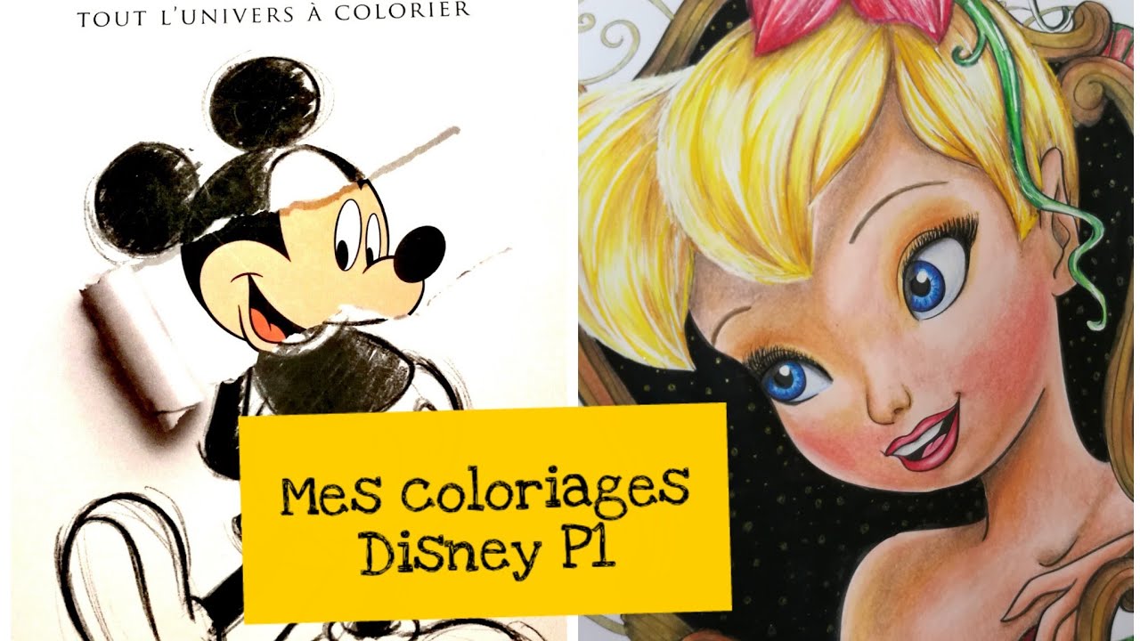 Présentation livres et mes coloriages Disney: partie 1