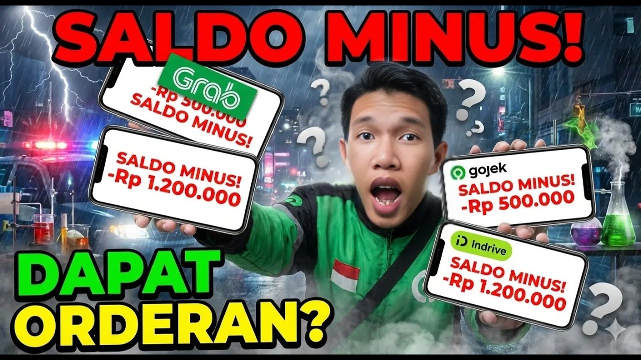 Saldo Minus di Grab, Gojek & Indrive! Masih Bisa Dapat Orderan?