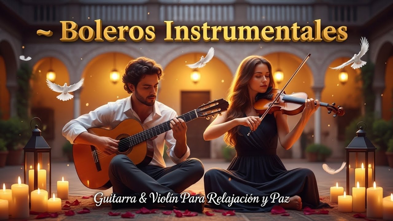 Boleros Instrumentales – Guitarra & Violín Para Relajación y Paz