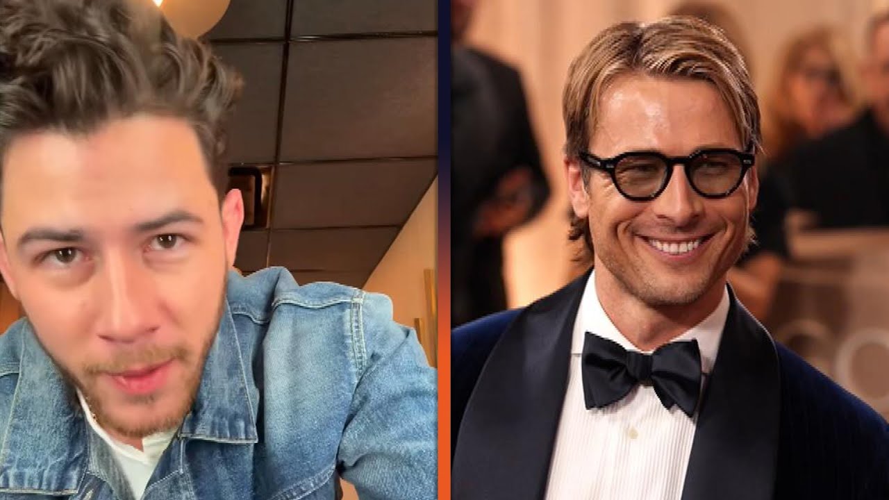 Glen Powell Reacts to Nick Jonas Being Gifted His USED JEANS