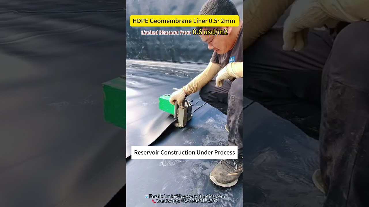 Impermeable Geomembranes for Reservoir/ Pond/Dam Liner #geomembrane #pondliner #damliner
