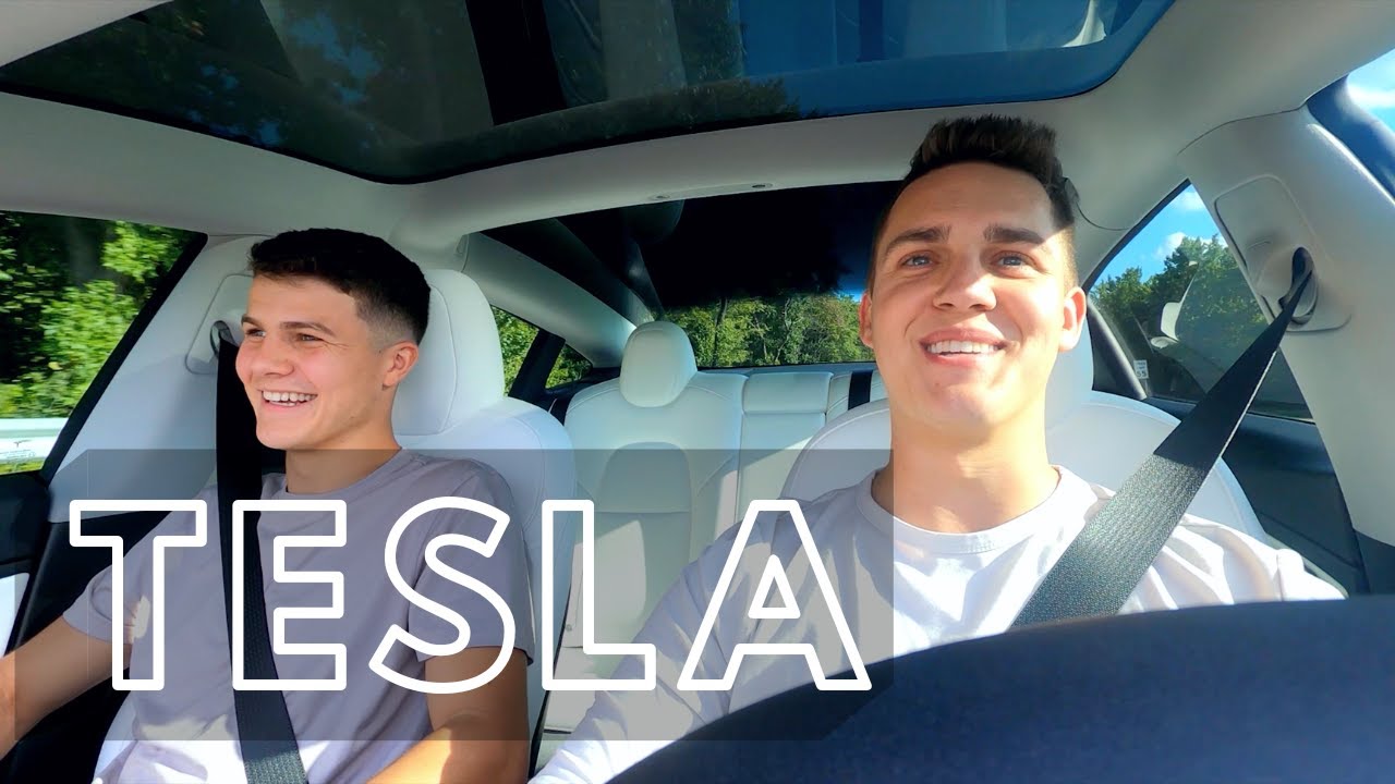 EVAN REVEALS A BIG SURPRISE + HIS REACTION TO DRIVING A TESLA!