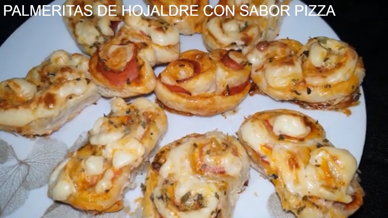 PALMERITAS DE HOJALDRE CON QUESO Y JAMÓN YORK SABOR PIZZA