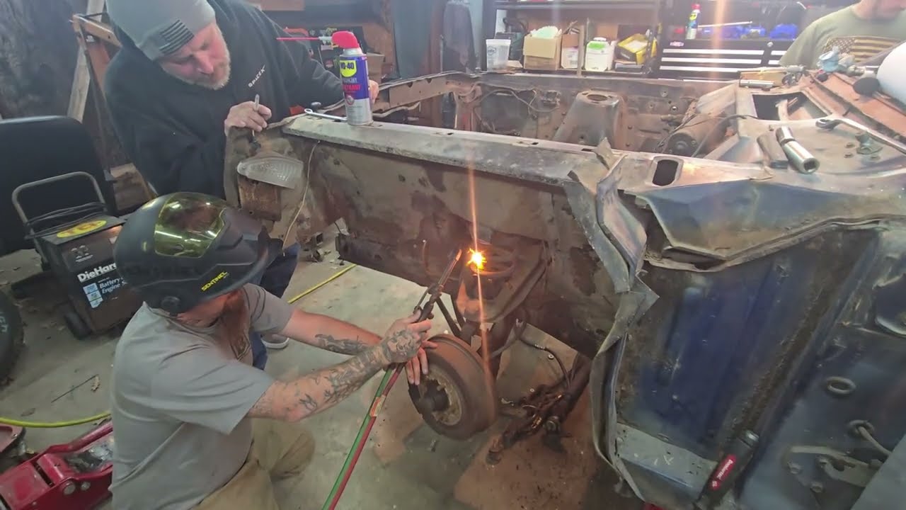 Part one of the TCI ifs install on our 1966 Fairlane.