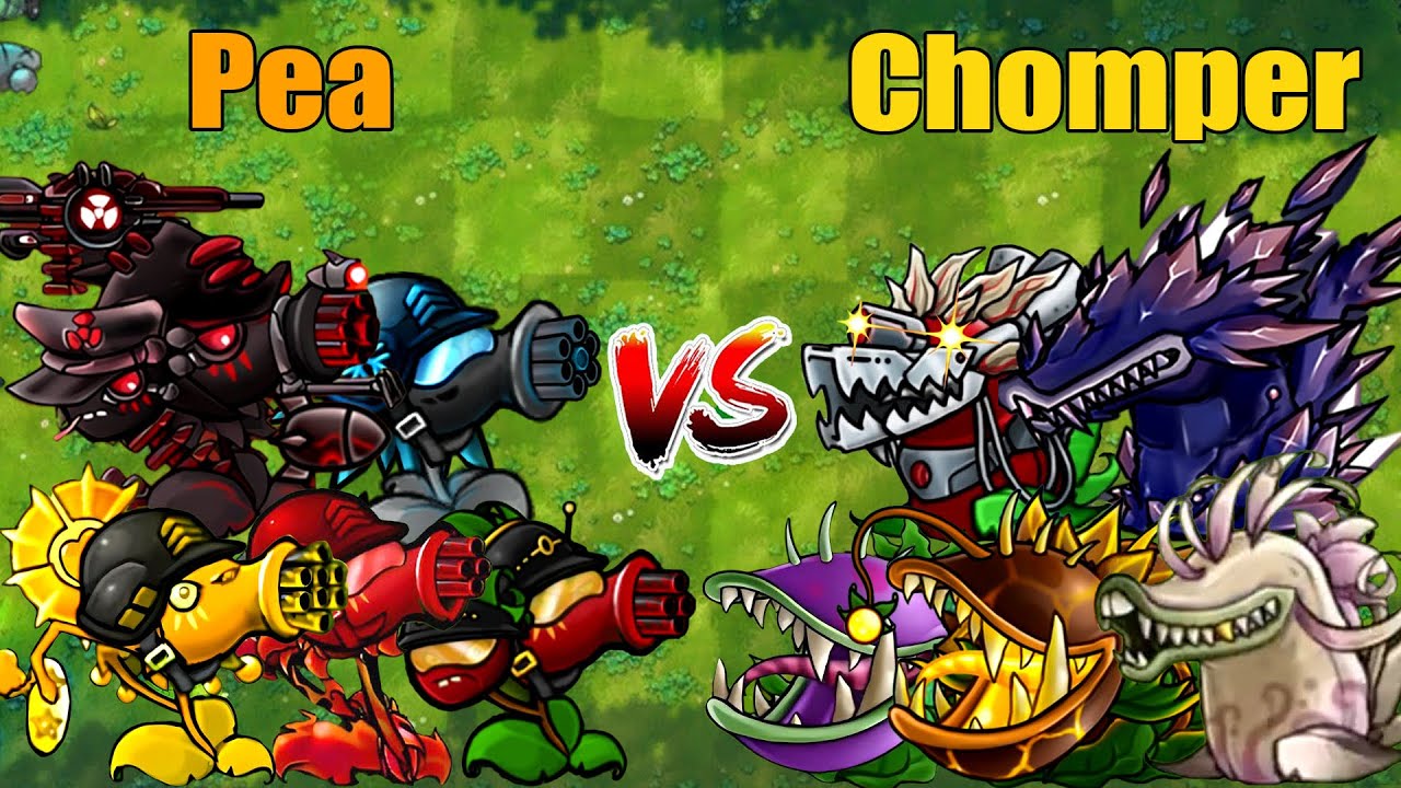 PVZ 1 Fusion 2.7 Challenge!! Team Pea VS Team Chomper VS 300 Obsidian Gargantuar - Who Will Win?
