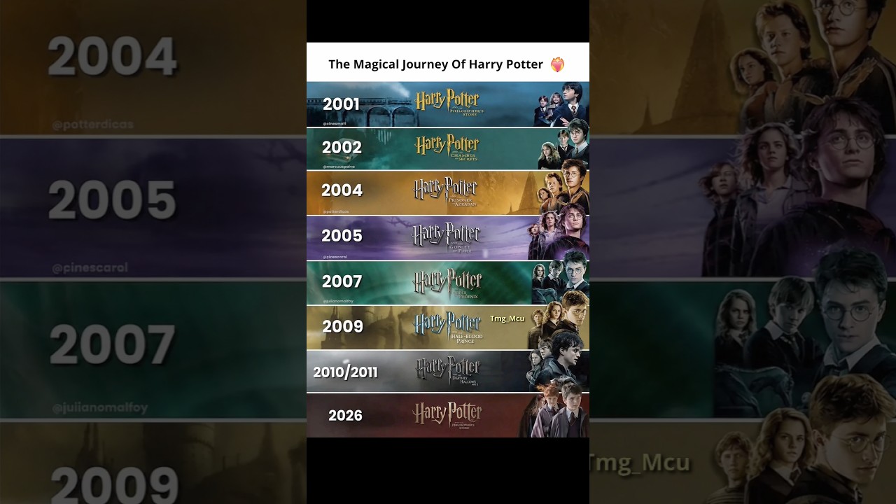 The Magical Journey Of Harry Potter ❤️&zwj;🩹 #harrypotter #marvel
