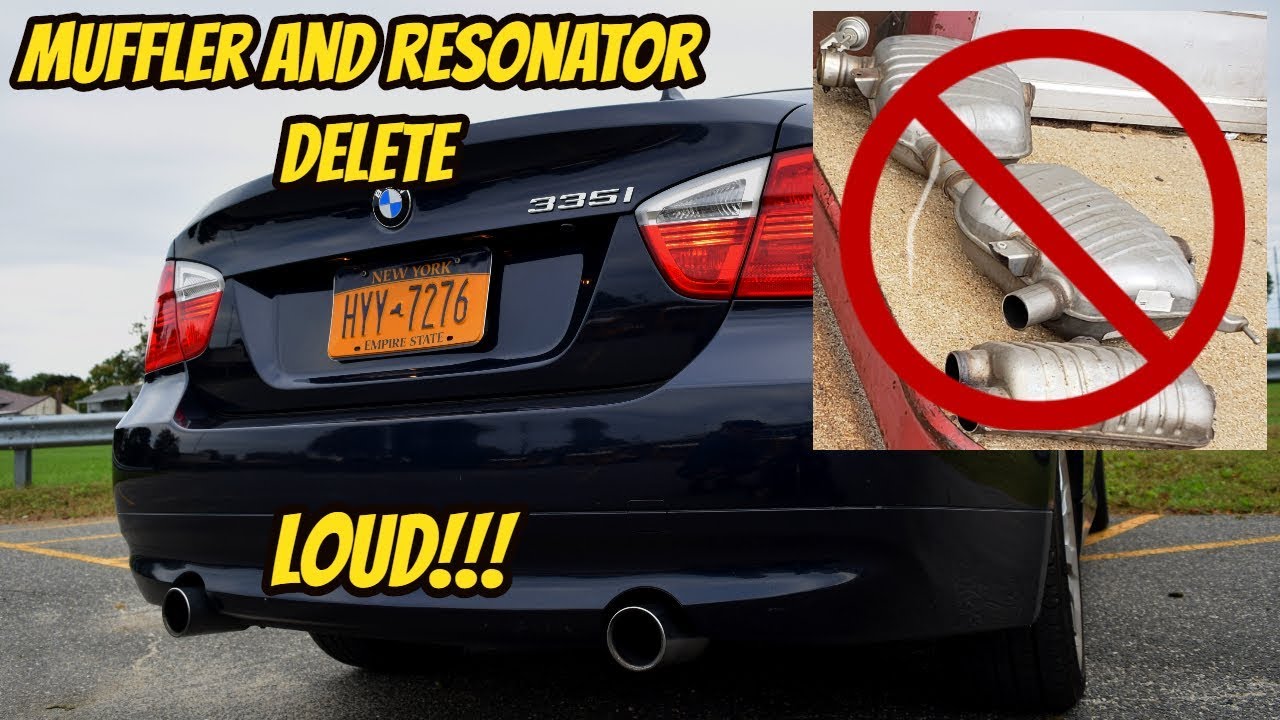 335i Muffler and Resonator Delete Exhaust Clips