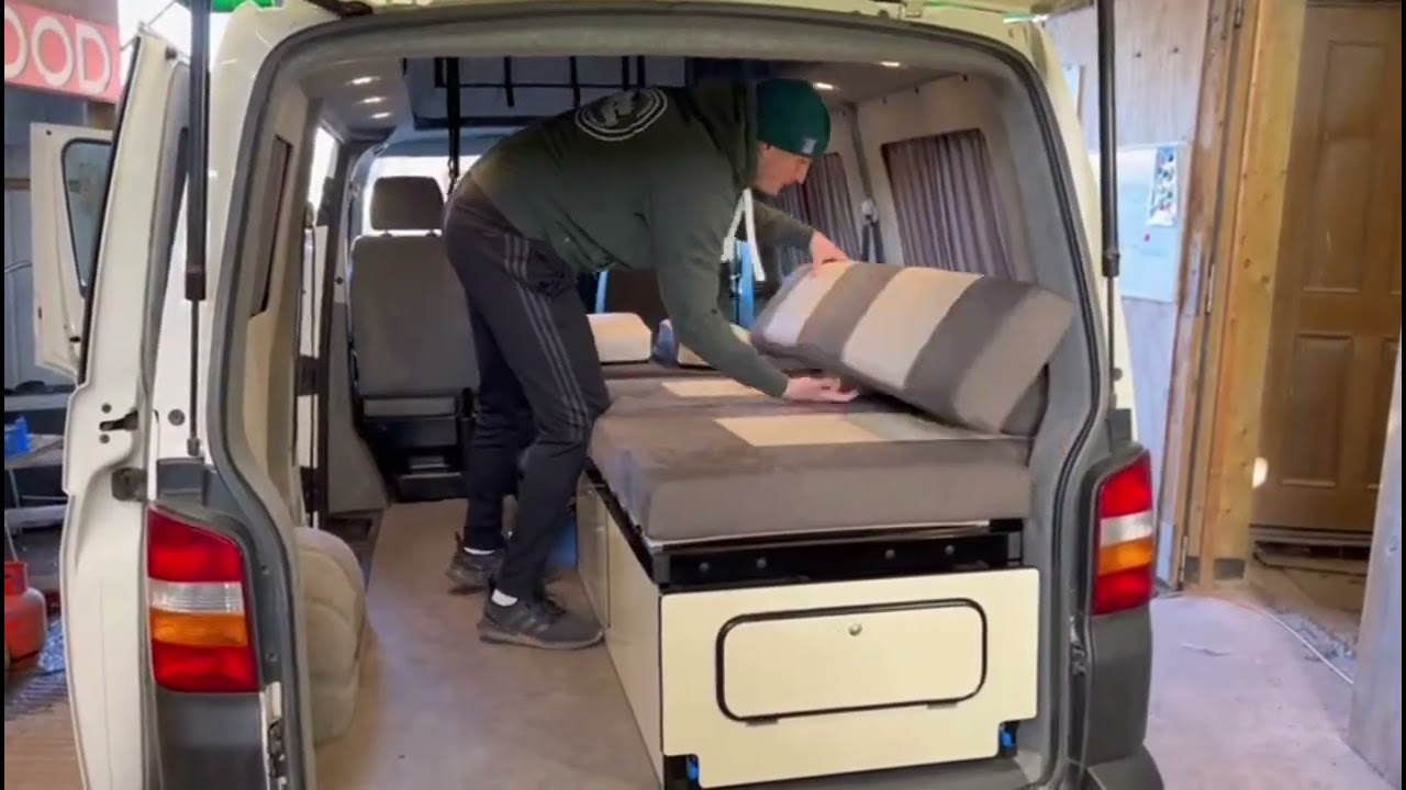 VW T5 T6 removable camper setup. Workvan, daily driver, campervan all in one package.