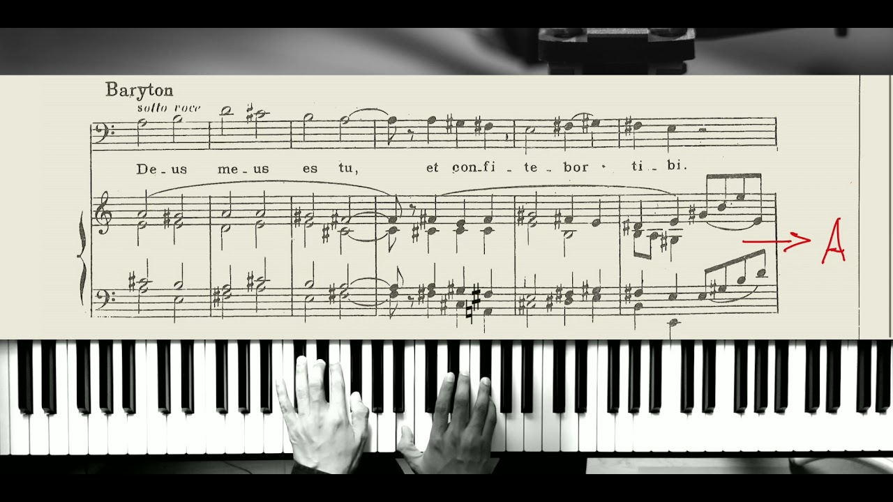 Saint Saens: Benedictus (dúo) / Oratorio de Noel / acompañamiento de piano / Ecce Homo