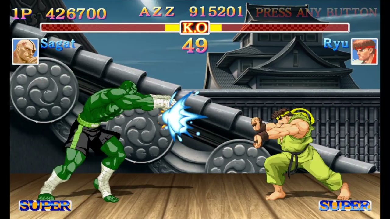 Ultra Street Fighter II: Jolly Green Incredible Sagat Play Through