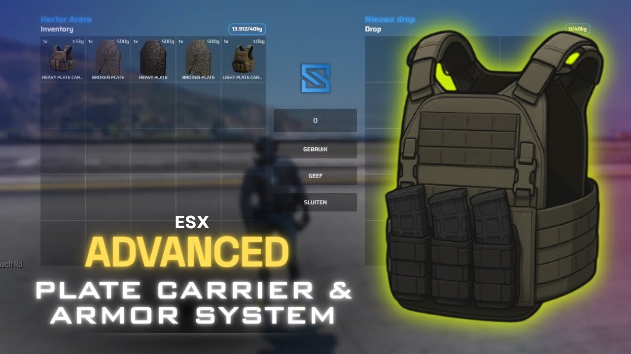 [ESX] | ESX Advanced Plate Carrier Script &ndash; Realistic Armor & Damage System | FiveM Script